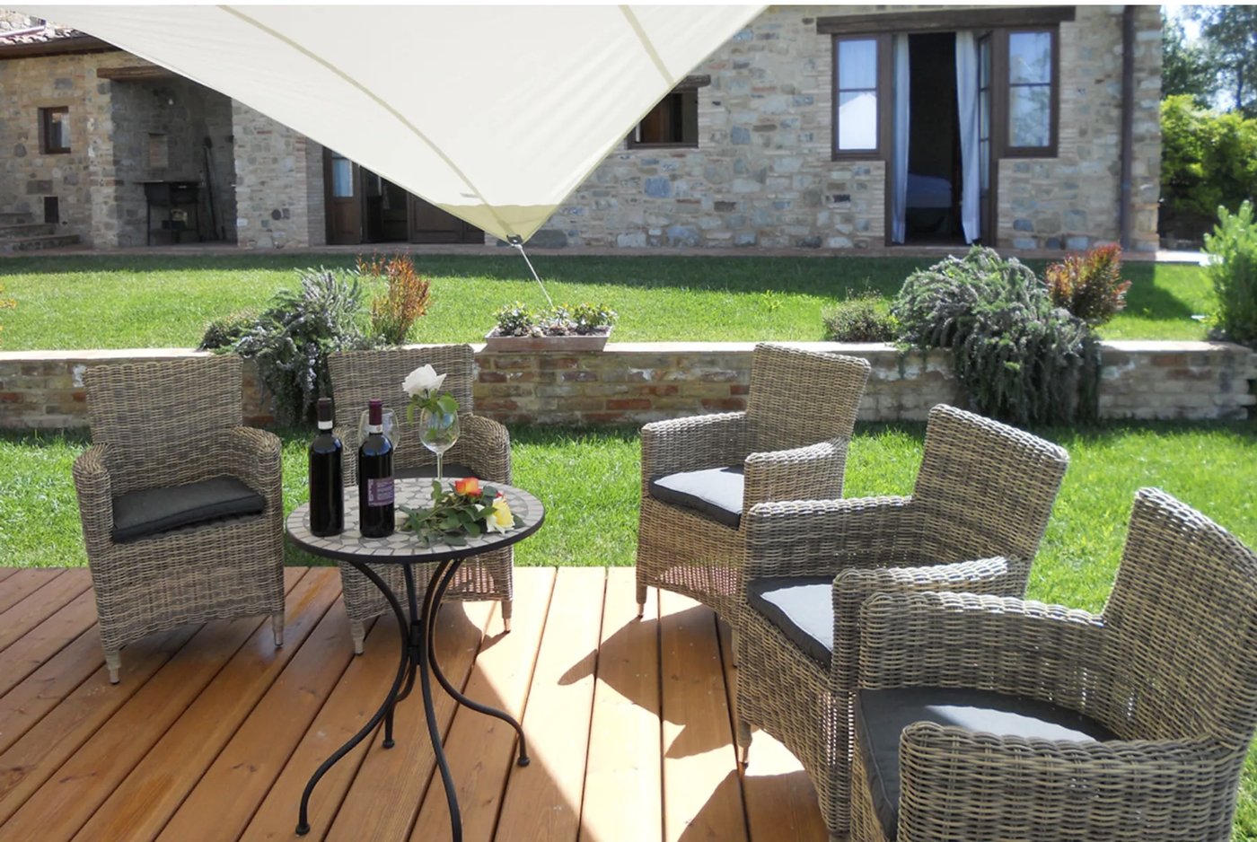 Outdoor seating area